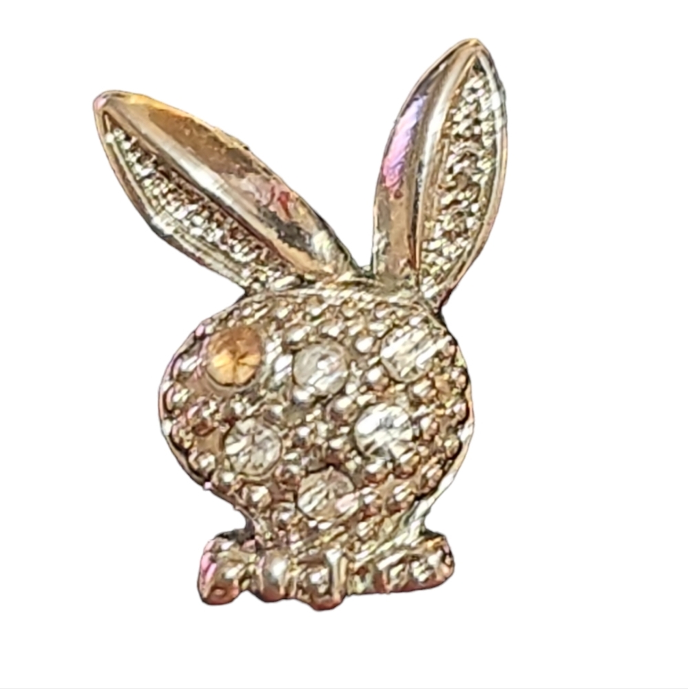 Men's Vintage Playboy Bunny Single Earring w/Bling